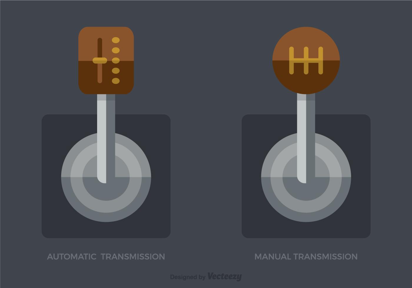 Free Flat Vector Gear Shift Knob Set 135409 Vector Art at Vecteezy