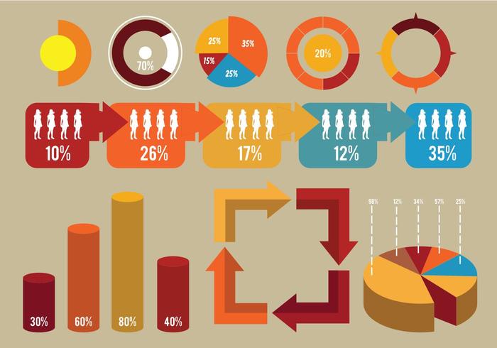 Elemento E Icono De Infografía vector