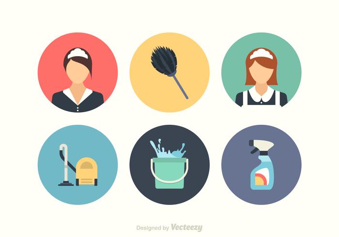 Free Cleaning Vector Icon Set