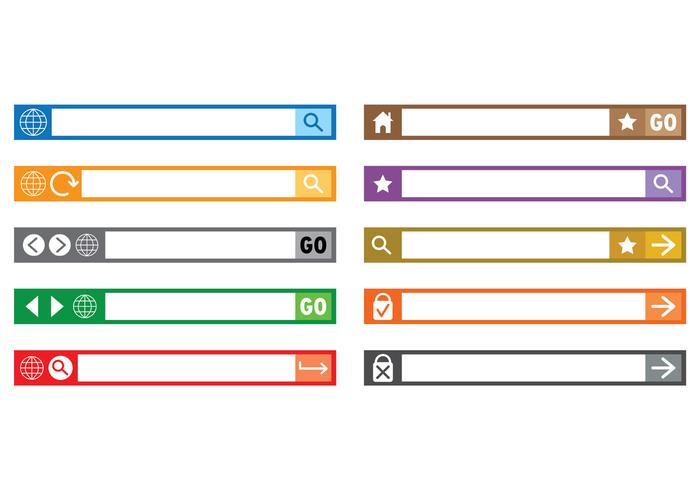 Conjunto De Vectores De Barra De Dirección