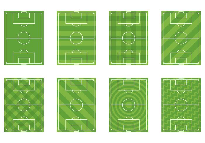 Set Of Football Ground Vector