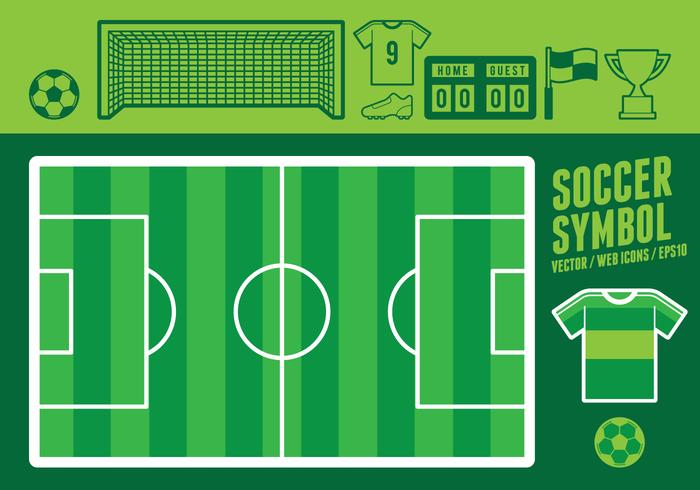 Soccer Symbol Web Icons vector