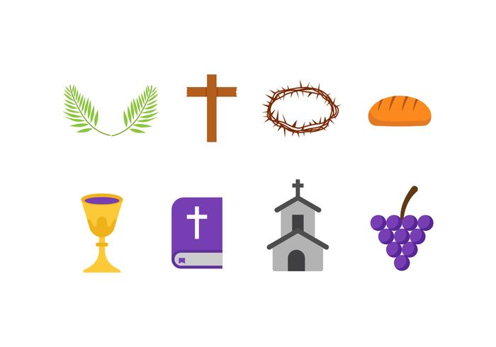 Iconos de Semana Santa Gratuita vector