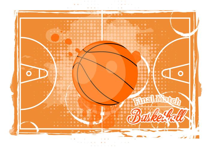 Baloncesto textura de fondo vector