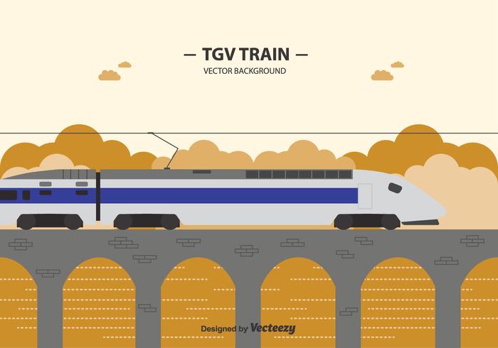 Fondo de tren libre de Tgv vector