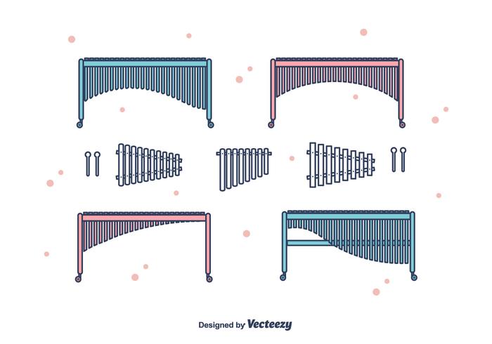 Marimba conjunto de vectores