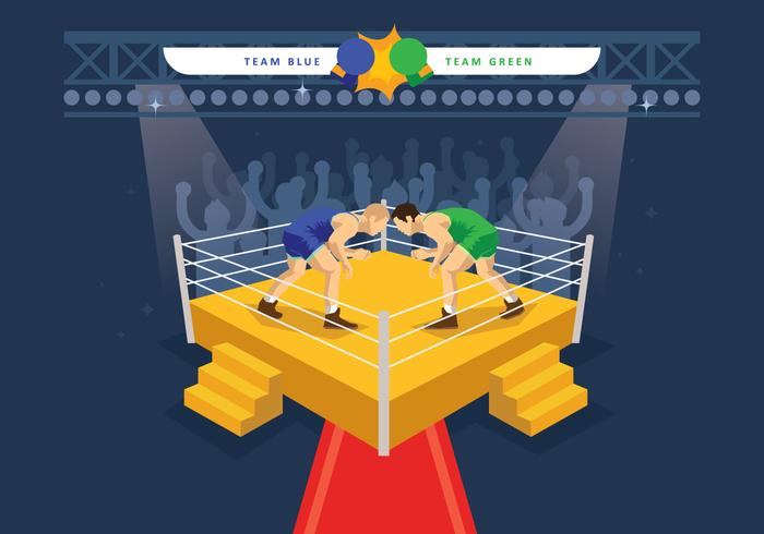 Free Wrestling Ring Illustration vector