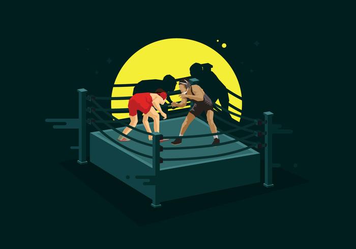 Free Wrestling Ring Illustration vector