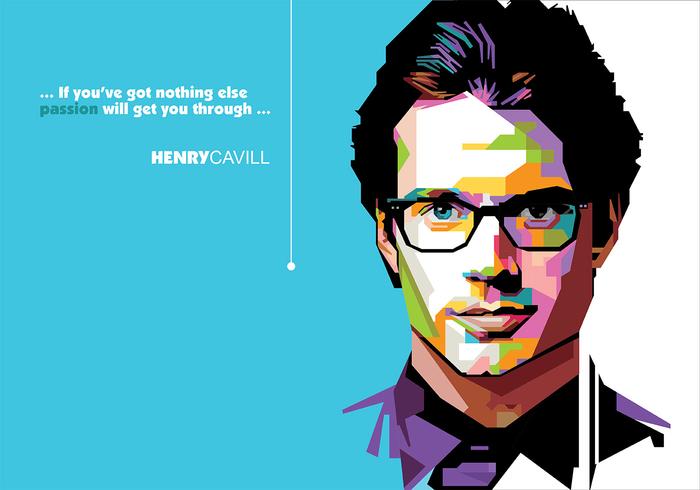 Henry Cavill - Superhero Life - Popart Portrait 135603 Vector Art at ...