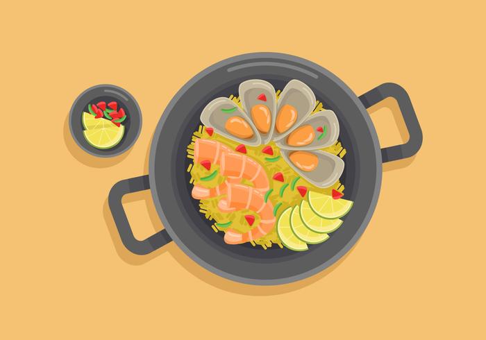 Paella Vector Illustration