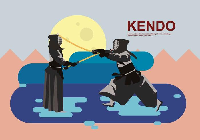 Free Kendo Illustration vector
