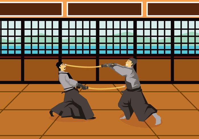 Free Kendo Illustration vector