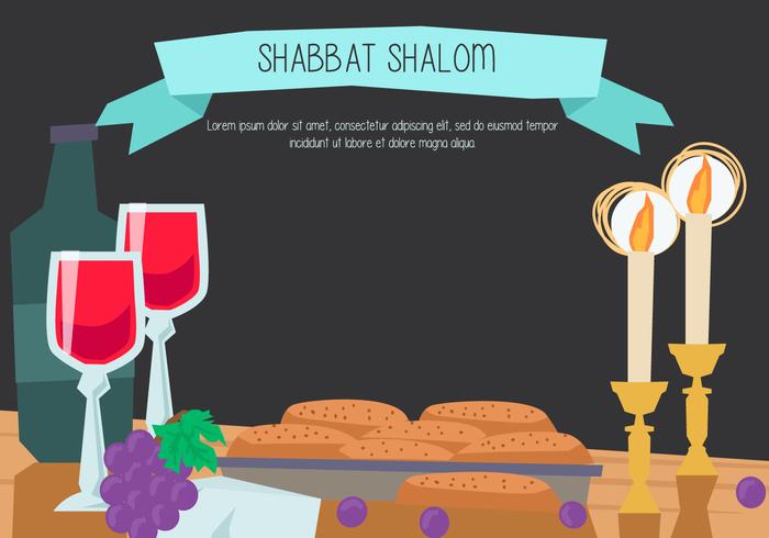 Shabbat Shalom vector