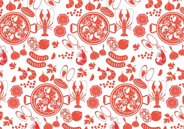 Paella Pattern Vector