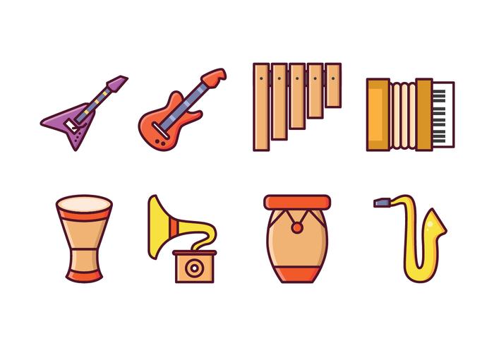 Instrumental Icons vector