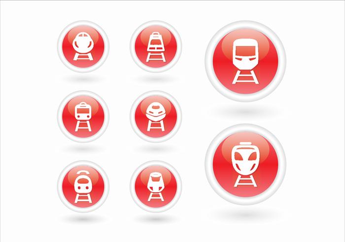 High speed rail TGV city train 3d icon vector