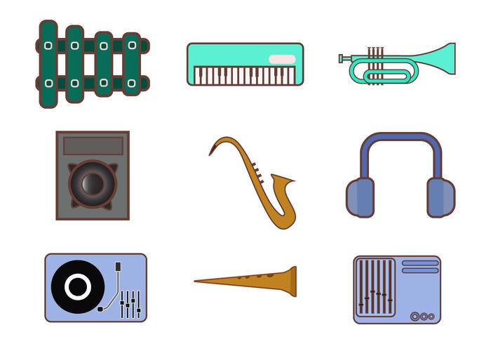Free Music Instrument Icon Vector Free Music Instrument Icon Vector
