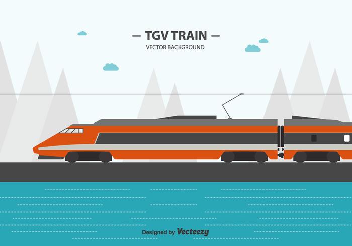 Tgv Train Background vector