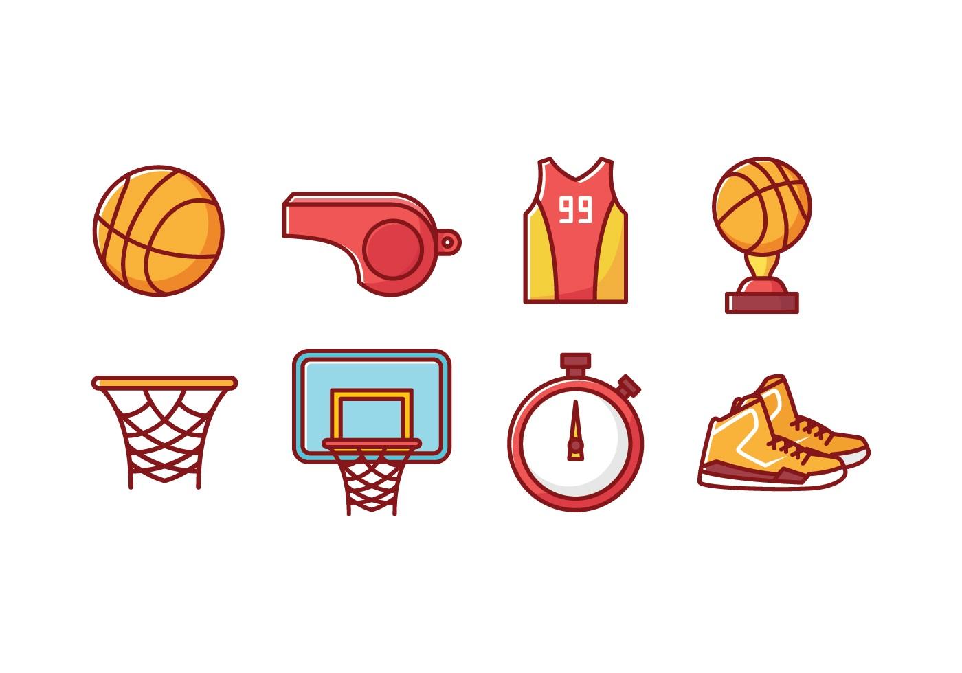 Basketball Icons 135729 Vector Art at Vecteezy(01)