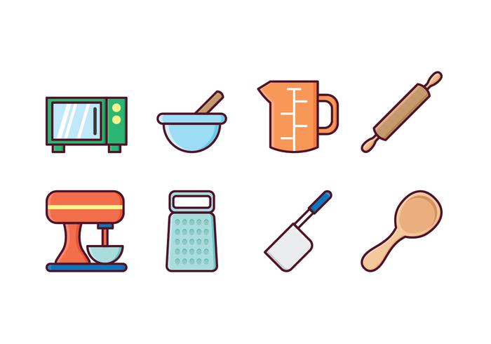 Free Kitchen Icon Set vector