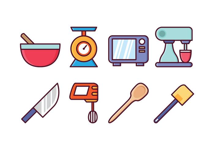 Free Kitchen Icon Set vector