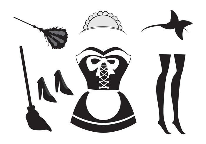 Illusration of French Maid Element vector