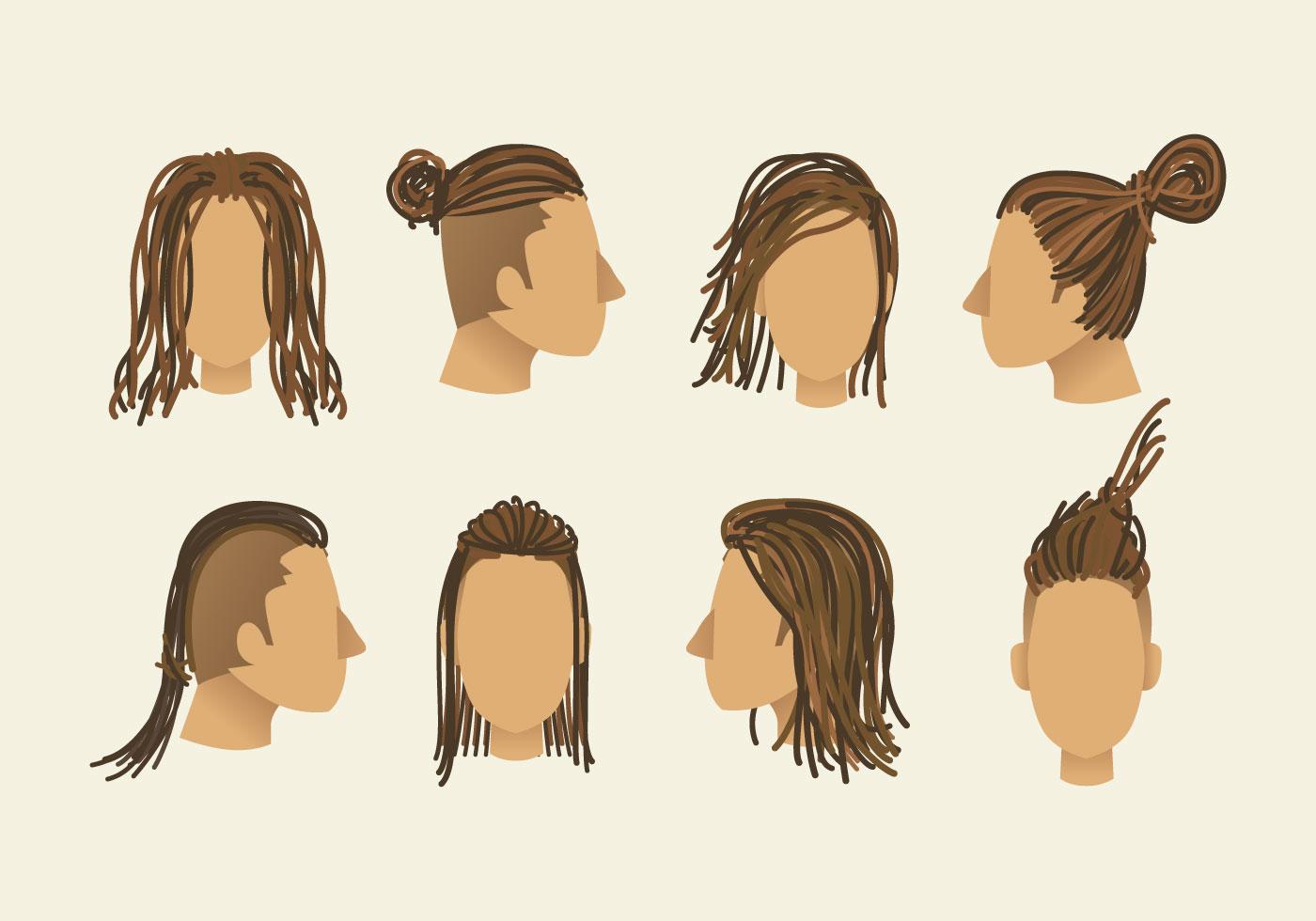Free Dreads Vector 135780 - Download Free Vectors, Clipart Graphics