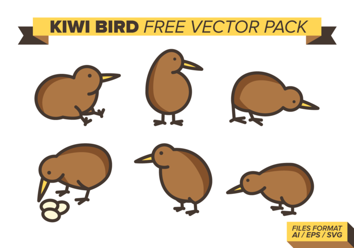 Kiwi Bird Free Vector Pack Kiwi Bird Free Vector Pack
