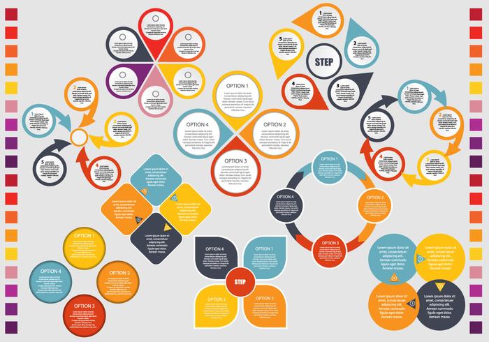 Infografía Elemento principal de la idea vector