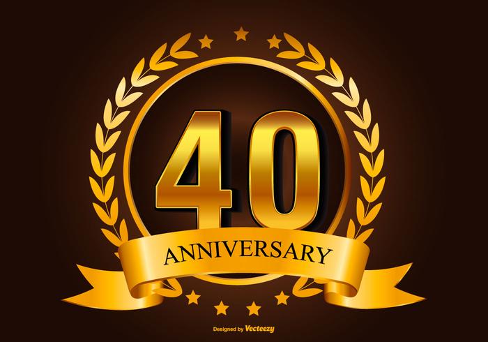 Download Beautiful 40th Anniversary Illustration - Download Free ...