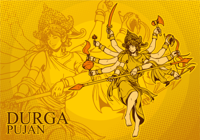 Goddess Durga Illustration vector