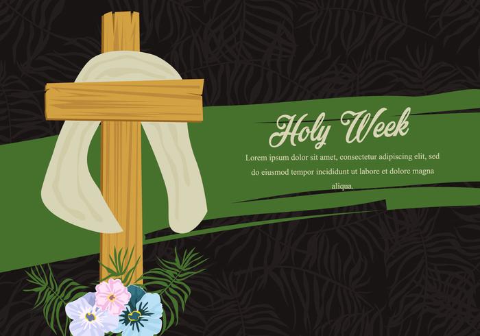 Fondo de Palma de la Semana Santa vector