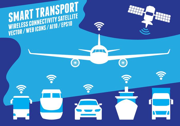 Sistema de Transporte Inteligente vector