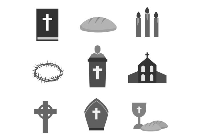 Iconos de Semana Santa Gratuita vector