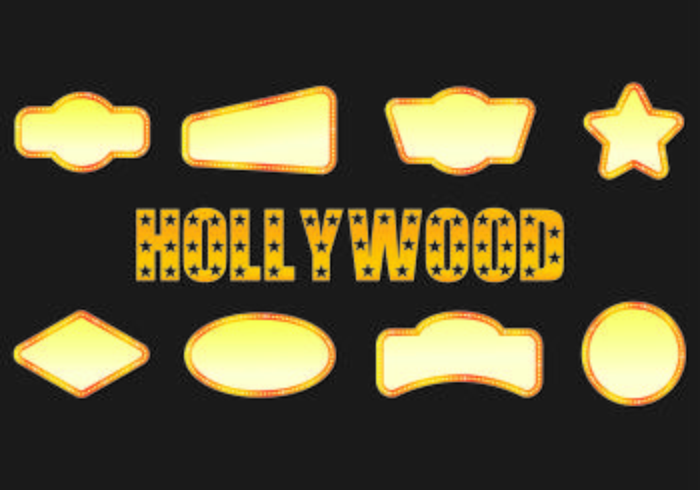Icon Of Hollywood Lights vector