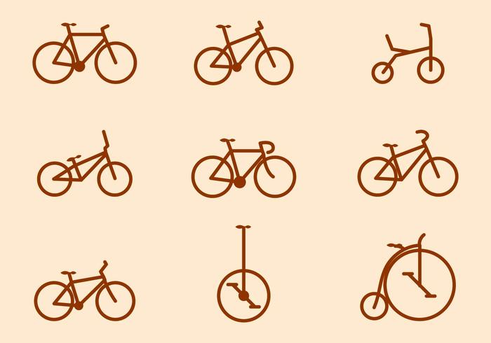 Vectoriales de bicicletas gratis vector