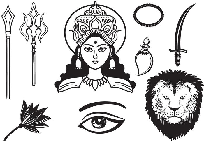 Free Durga 2 Vectors