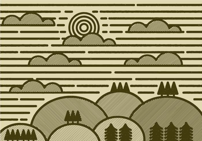 Minimal Paisaje Vector