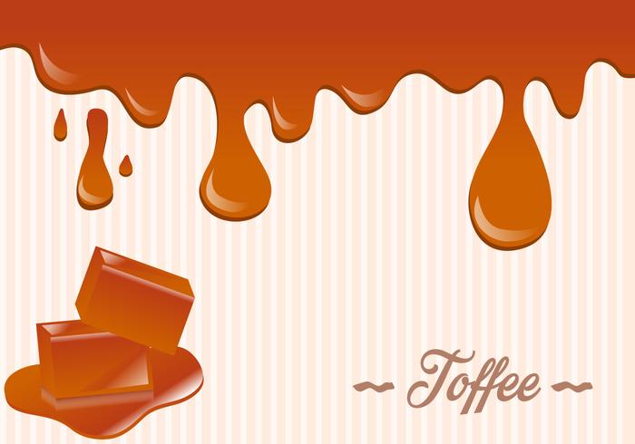 Toffee Melting Background vector