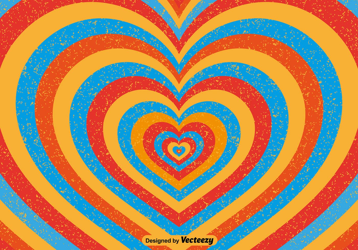 Vector distressed/grunge Valentine Heart background, Vector illustration.