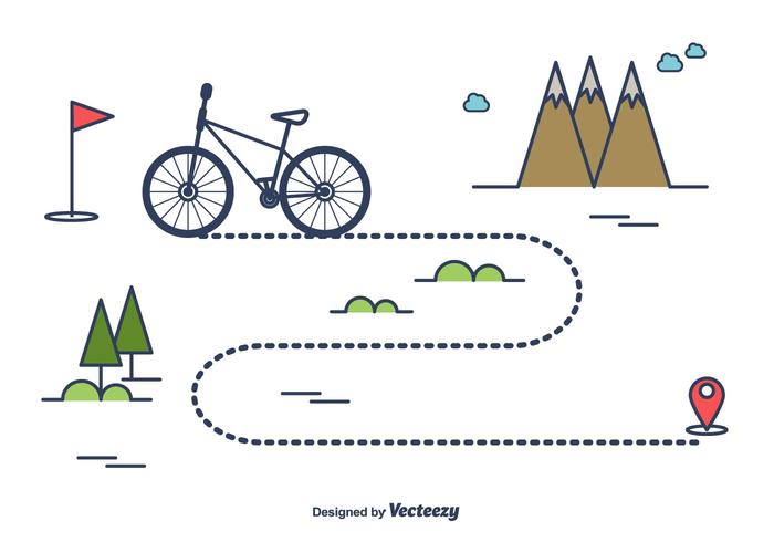 Bike Trail Vector