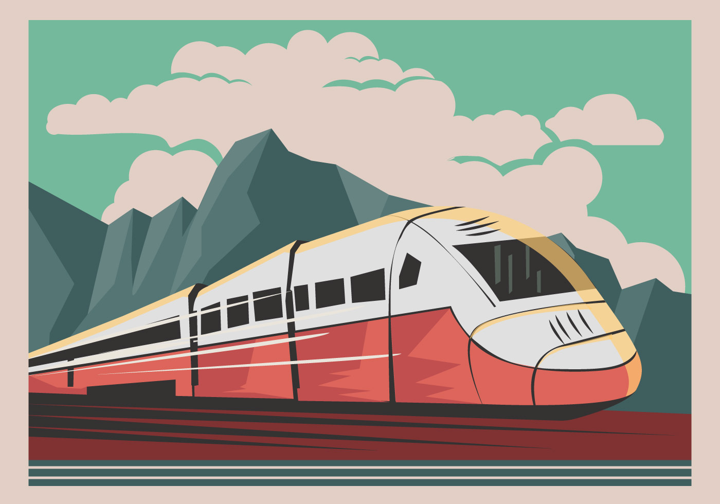 Speed Train Free Vector Art - (3303 Free Downloads)