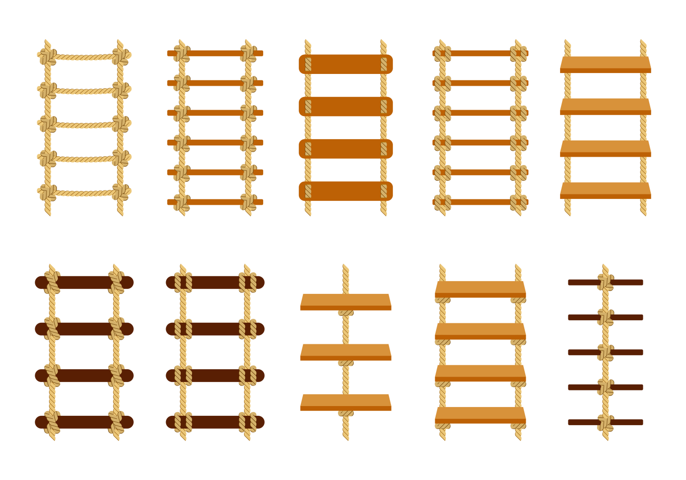 Free Rope Ladder Vector 136005 Vector Art at Vecteezy