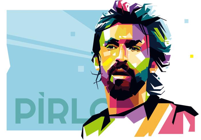 Pirlo - Vida del Fútbol - WPAP vector