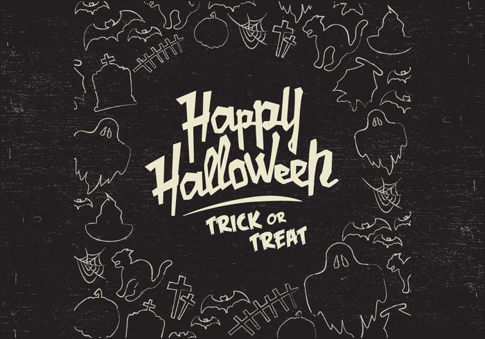 Halloween Doodle Vector