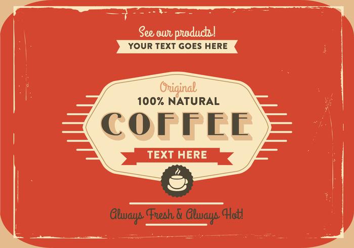 1940's Coffee Logo Vector