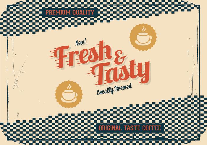 Old Diner Coffee Vector