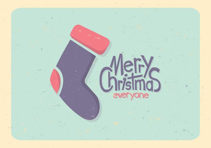 Pastel Christmas Stocking Vector Pastel Christmas Stocking Vector
