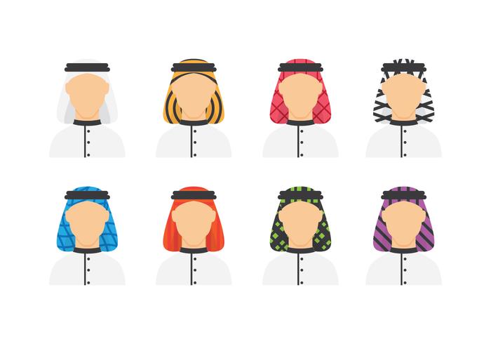 Free Arabian Man Avatars vector