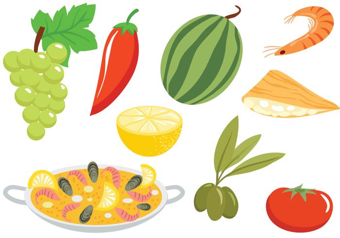 Free Spanish Cuisine Vectors